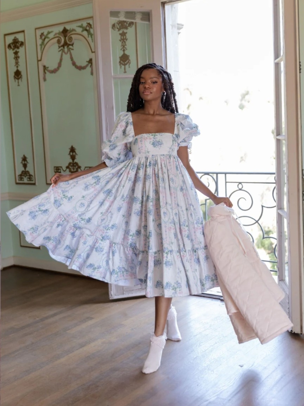 Selkie La Belle Etoile Cotton French Puff Dress NWT